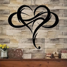 FuAttract Love Eternity & Endless Connection Heart Infinity Metal Wall Decor Home Art Decor - image 0