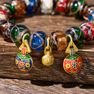 FuAttract Fortune Wealth & Abundance Money Beast Charm Gold Foil Ash Glaze Bead Bracelet - image 6