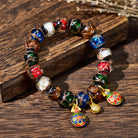 FuAttract Fortune Wealth & Abundance Money Beast Charm Gold Foil Ash Glaze Bead Bracelet - image 2