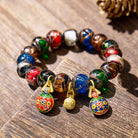 FuAttract Fortune Wealth & Abundance Money Beast Charm Gold Foil Ash Glaze Bead Bracelet - image 1