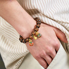 FuAttract Fortune Wealth & Abundance Money Beast Charm Gold Foil Ash Glaze Bead Bracelet - image 12