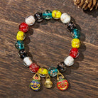 FuAttract Wealth Abundance & Luck Money Beast Charm Multicolor Glazed Beaded Bracelet - image 1