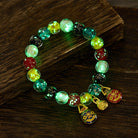 FuAttract Wealth Abundance & Luck Money Beast Charm Multicolor Glazed Beaded Bracelet - image 4