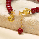 FuAttract Protection & Positive Energy Cinnabar Peach Blossom Fu Character Bracelet - image 5