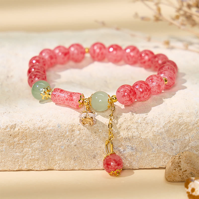 FuAttract Love Harmony & Charming Energy Strawberry Quartz Bracelet - image 2