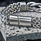 FuAttract Strength Confidence & Protection Stainless Steel Twist Link Double Layer Chain Bracelet - image 6