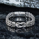 FuAttract Strength Confidence & Protection Stainless Steel Twist Link Double Layer Chain Bracelet - 23cm - image 0