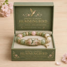 FuAttract Abundance Joy & Blooming Energy – Bee Bird Spring Garden Glaze Zinc Alloy Bracelet - Green Bird - image 0