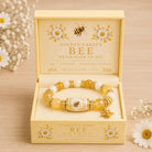 FuAttract Abundance Joy & Blooming Energy – Bee Bird Spring Garden Glaze Zinc Alloy Bracelet - Yellow Bee - image 6