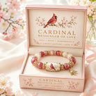 FuAttract Abundance Joy & Blooming Energy – Bee Bird Spring Garden Glaze Zinc Alloy Bracelet - Pink Bird - image 10