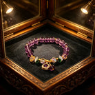 FuAttract Transformation Grace & Radiant Energy Amethyst Butterfly Sunflower Glazed Glass Bracelet - image 2