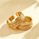 FuAttract Wealth Fortune Prosperity Copper Filigree Wheat Ring - image 3