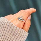 FuAttract Fortune Charm & Protection Copper Zircon Lotus Ring - image 4
