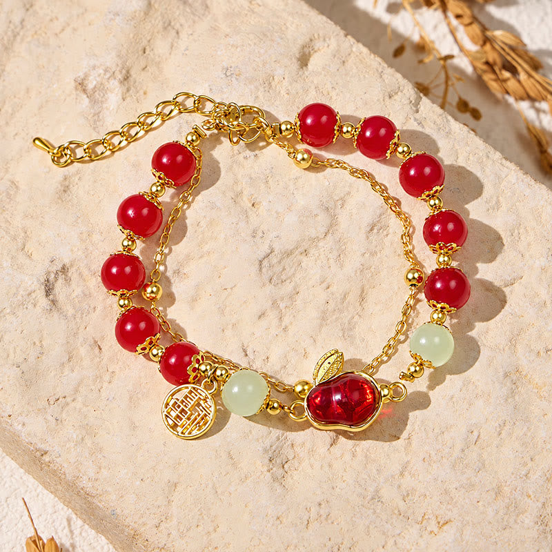 FuAttract Blessing Harmony & Balance Hetian Jade Rabbit Fu Charm Bracelet - Red Rabbit + Fu Plaque 4 - image 11