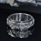 FuAttract Confidence Protection & Focus Rotating Evil Eye Stainless Steel Ring - Silver - US 12 - image 6