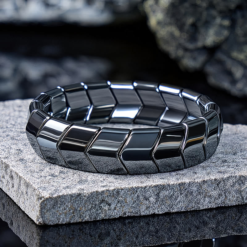 FuAttract Stability Grounding & Confidence Hematite Small S Wave Magnetic Bracelet - image 12