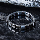 FuAttract Stability Grounding & Confidence Hematite Small S Wave Magnetic Bracelet - Raised Square - image 6