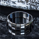 FuAttract Stability Grounding & Confidence Hematite Small S Wave Magnetic Bracelet - Large Half Moon - image 1