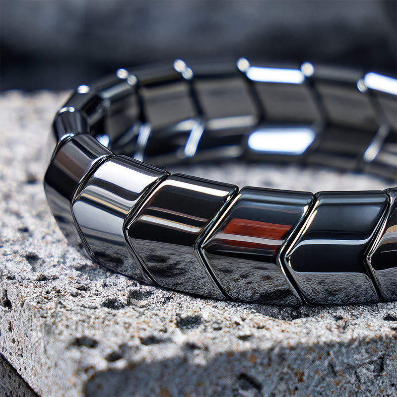 FuAttract Stability Grounding & Confidence Hematite Small S Wave Magnetic Bracelet - image 14