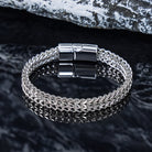 FuAttract Strength Stability & Connection Woven Square Reversible Stainless Steel Bracelet - image 1