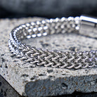 FuAttract Strength Stability & Connection Woven Square Reversible Stainless Steel Bracelet - image 8
