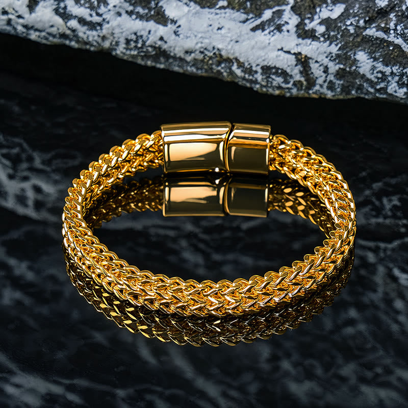 FREE Today: Strength Stability & Connection Woven Square Reversible Stainless Steel Bracelet - image 16