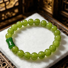 FuAttract Fortune Vitality & Elegant Energy Green Glaze Crystal Bamboo Knot Bracelet - image 3