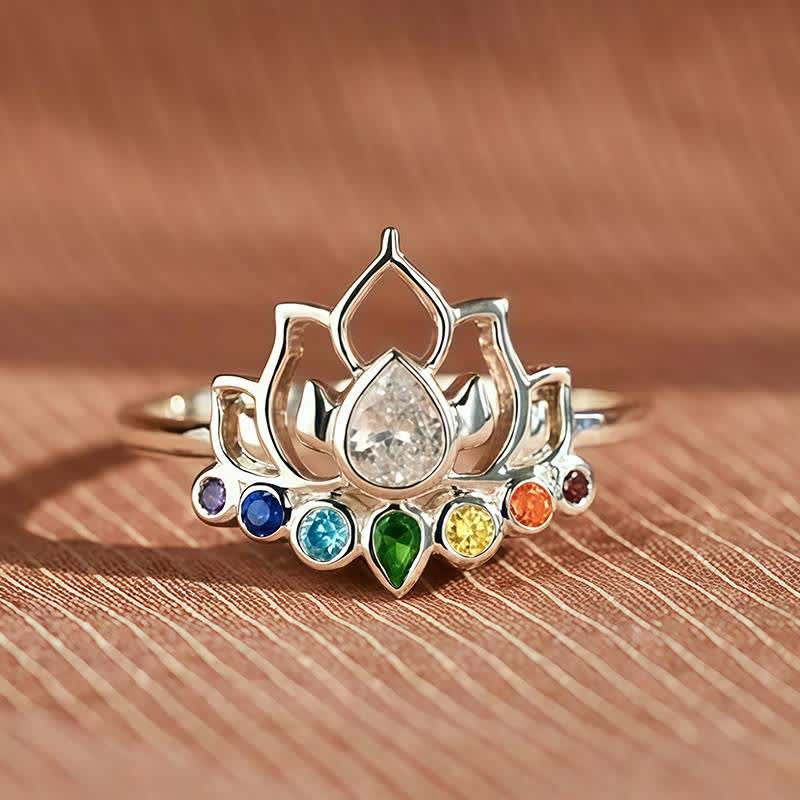 FuAttract Fortune Charm & Protection Copper Zircon Lotus Ring - image 1