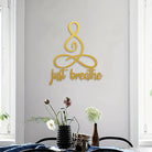 FuAttract Serenity Balance & Mindful Energy Buddha Just Breathe Yoga Home Art Metal Wall Decor - image 9
