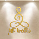 FuAttract Serenity Balance & Mindful Energy Buddha Just Breathe Yoga Home Art Metal Wall Decor - image 8