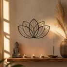 FuAttract Purity Harmony & Serenity Lotus Geometry Yoga Metal Wall Decor Home Art Decor - image 1