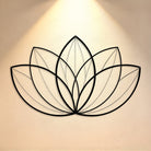 FuAttract Purity Harmony & Serenity Lotus Geometry Yoga Metal Wall Decor Home Art Decor - image 0