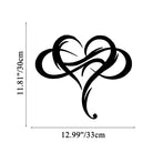 FuAttract Love Eternity & Endless Connection Heart Infinity Metal Wall Decor Home Art Decor - 33 × 30 × 0.1 cm / 12.99 × 11.81 × 0.04 in - image 6