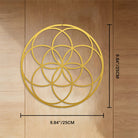 FuAttract Harmony Balance & Sacred Mandala Seed of Life Metal Wall Decor Home Art Decor - Gold - 9.84"*9.84"*0.04"/25*25*0.1cm - image 15