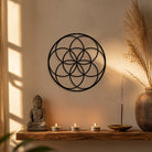 FuAttract Harmony Balance & Sacred Mandala Seed of Life Metal Wall Decor Home Art Decor - image 1