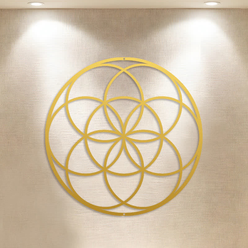 FuAttract Harmony Balance & Sacred Mandala Seed of Life Metal Wall Decor Home Art Decor - image 12