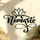 FuAttract Harmony Peace & Sacred Namaste Gesture Lotus Metal Wall Decor Home Art Decor - image 0