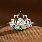 FuAttract Fortune Charm & Protection Copper Zircon Lotus Ring - US 10 - image 0