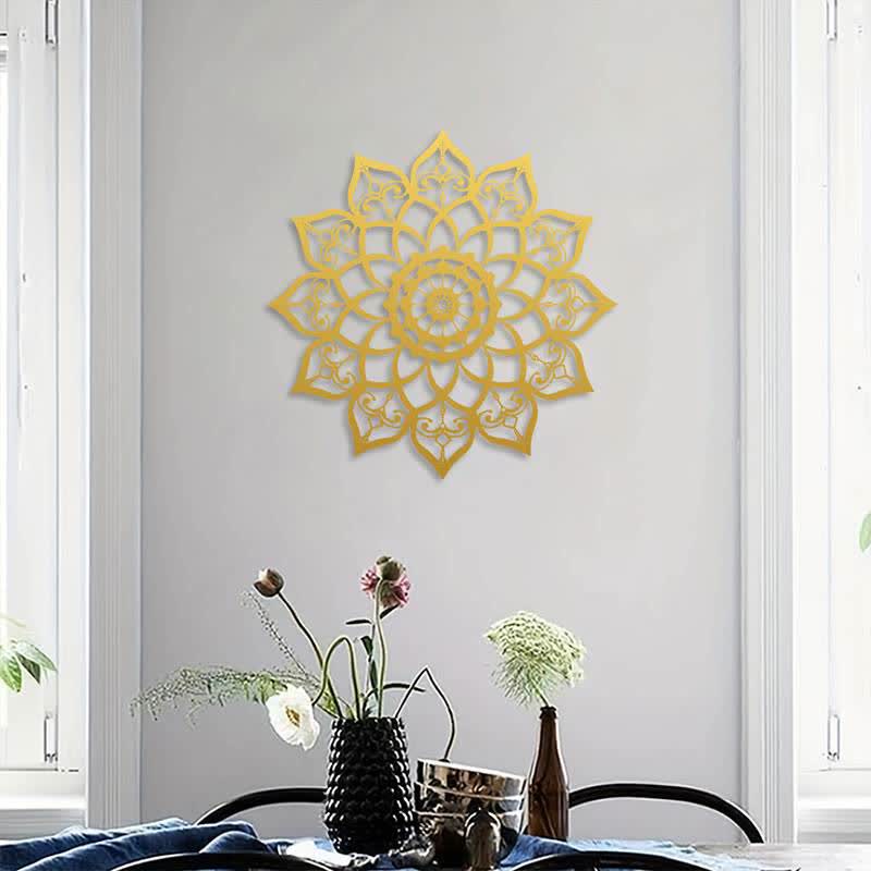 FuAttract Wisdom Peace & Spiritual Lotus Mandala Metal Wall Decor Home Art Decor - image 14
