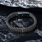 FuAttract Strength Stability & Connection Woven Square Reversible Stainless Steel Bracelet - image 23