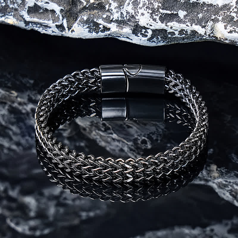 FuAttract Strength Stability & Connection Woven Square Reversible Stainless Steel Bracelet - image 23