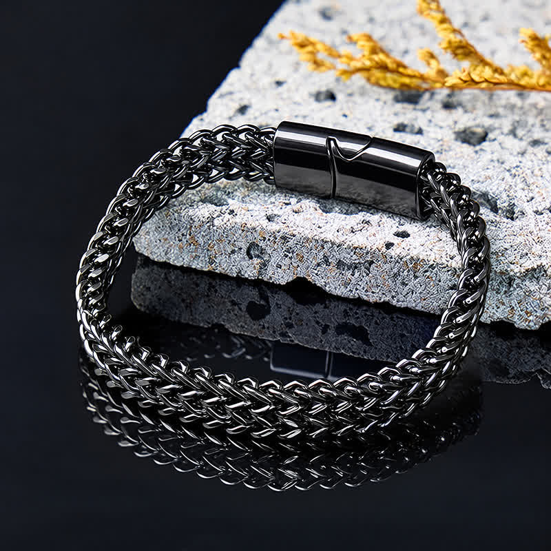 FuAttract Strength Stability & Connection Woven Square Reversible Stainless Steel Bracelet - image 21