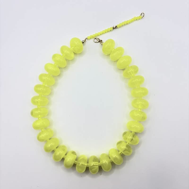 FuAttract Joy Creativity & Confidence Colorful Acrylic Bead Dopamine Fashion Necklace - Yellow - image 12