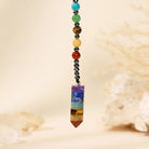 FuAttract Harmony Clarity & Inner Peace Seven Chakra Crystal Pendant Healing Necklace - image 5