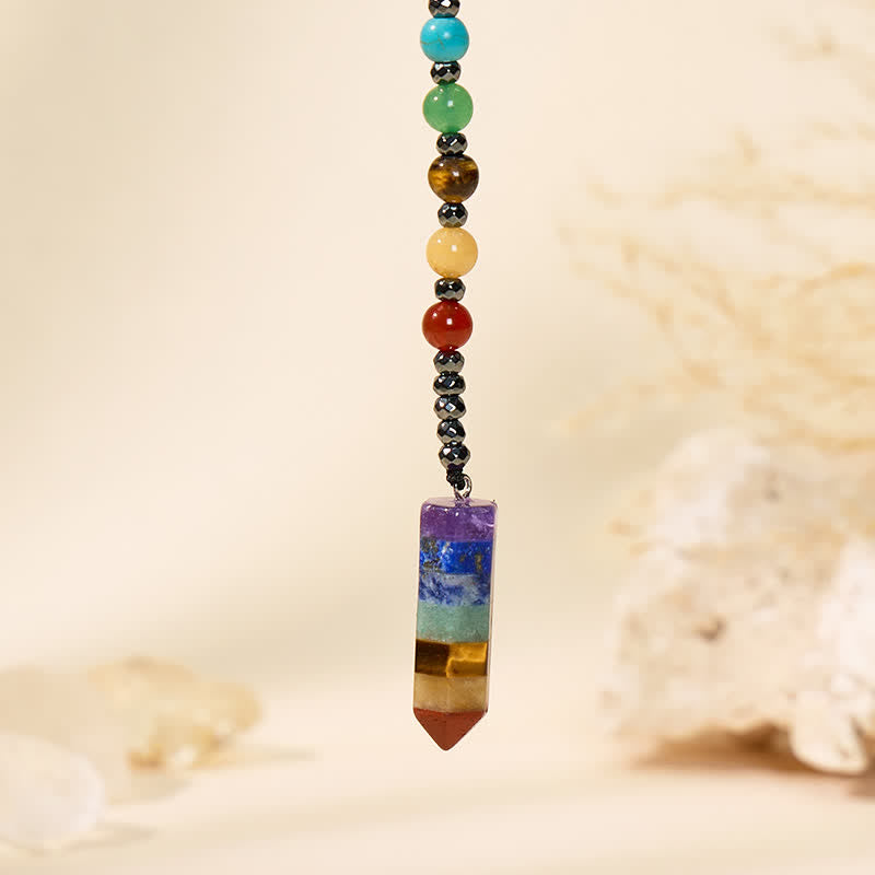 FuAttract Harmony Clarity & Inner Peace Seven Chakra Crystal Pendant Healing Necklace - image 5