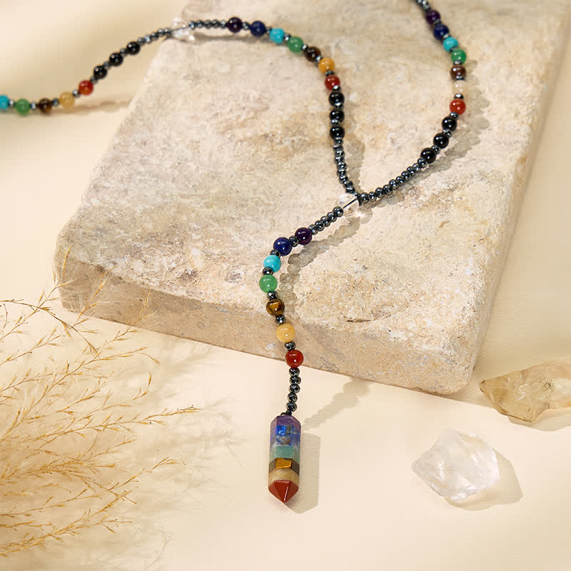 FuAttract Harmony Clarity & Inner Peace Seven Chakra Crystal Pendant Healing Necklace - image 2