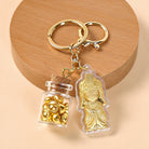 FuAttract Protection Fortune & Safe Travel Acrylic Imitation Gold Foil Mazu Zodiac Horse Sycee Engraved Keychain - image 10