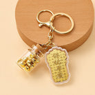 FuAttract Protection Fortune & Safe Travel Acrylic Imitation Gold Foil Mazu Zodiac Horse Sycee Engraved Keychain - Mazu1 【Blessings for Peace and Safety 】 - image 4