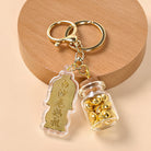 FuAttract Protection Fortune & Safe Travel Acrylic Imitation Gold Foil Mazu Zodiac Horse Sycee Engraved Keychain - Mazu3【Baishatun Mazu】 - image 13