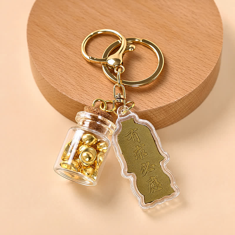 FuAttract Protection Fortune & Safe Travel Acrylic Imitation Gold Foil Mazu Zodiac Horse Sycee Engraved Keychain - Mazu3【Grants Every Request 】 - image 12